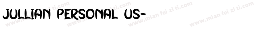 jullian Personal Us字体转换